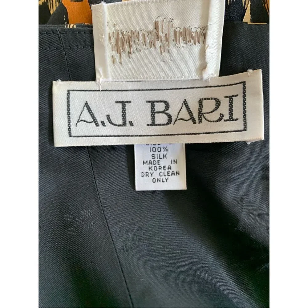 Vintage A.J. Bari for Neiman Marcus Silk‎ Strapless Leopard Print Cocktail Dress - Picture 7 of 12